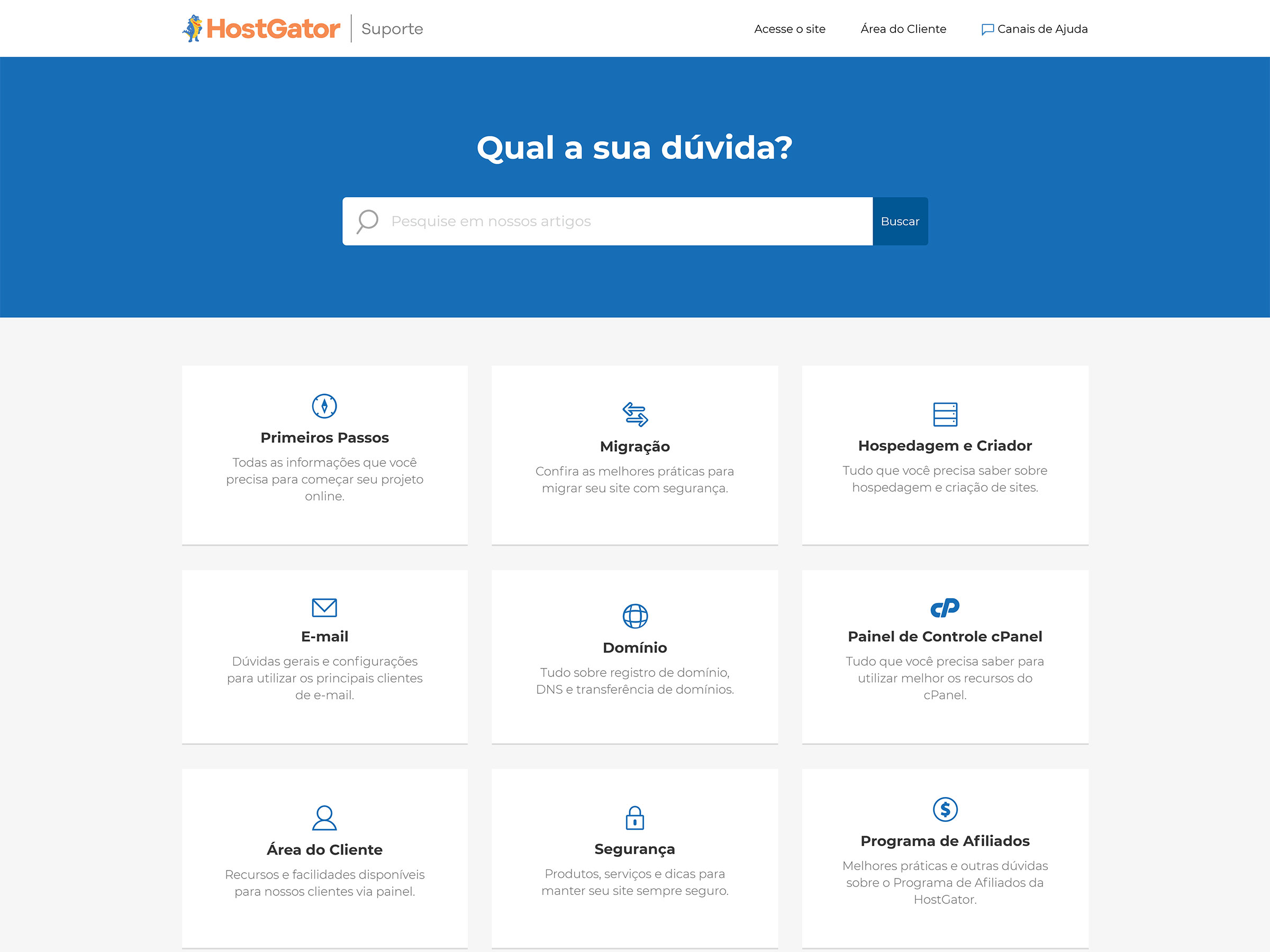 HostGator - Hospedagem de Sites, Página não encontrada