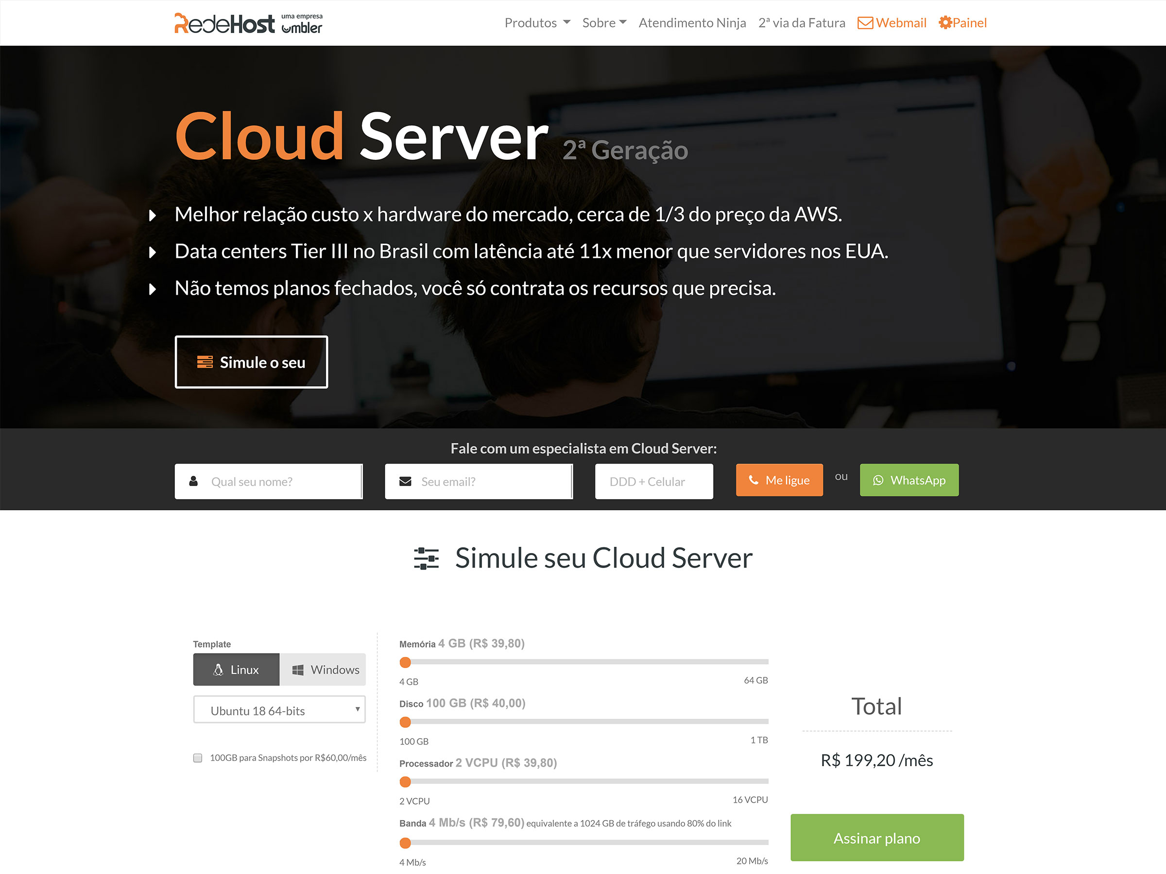 redehost review cloud server