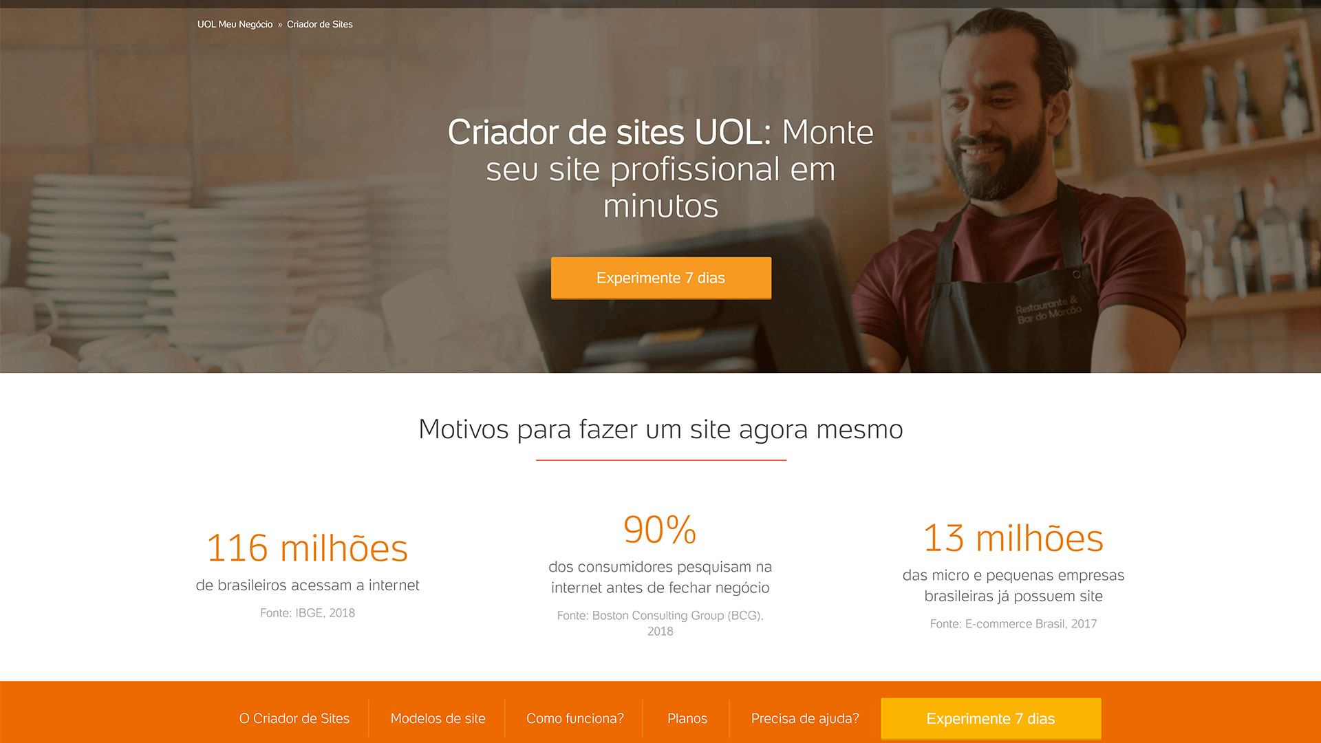 UOL Host criador de sites