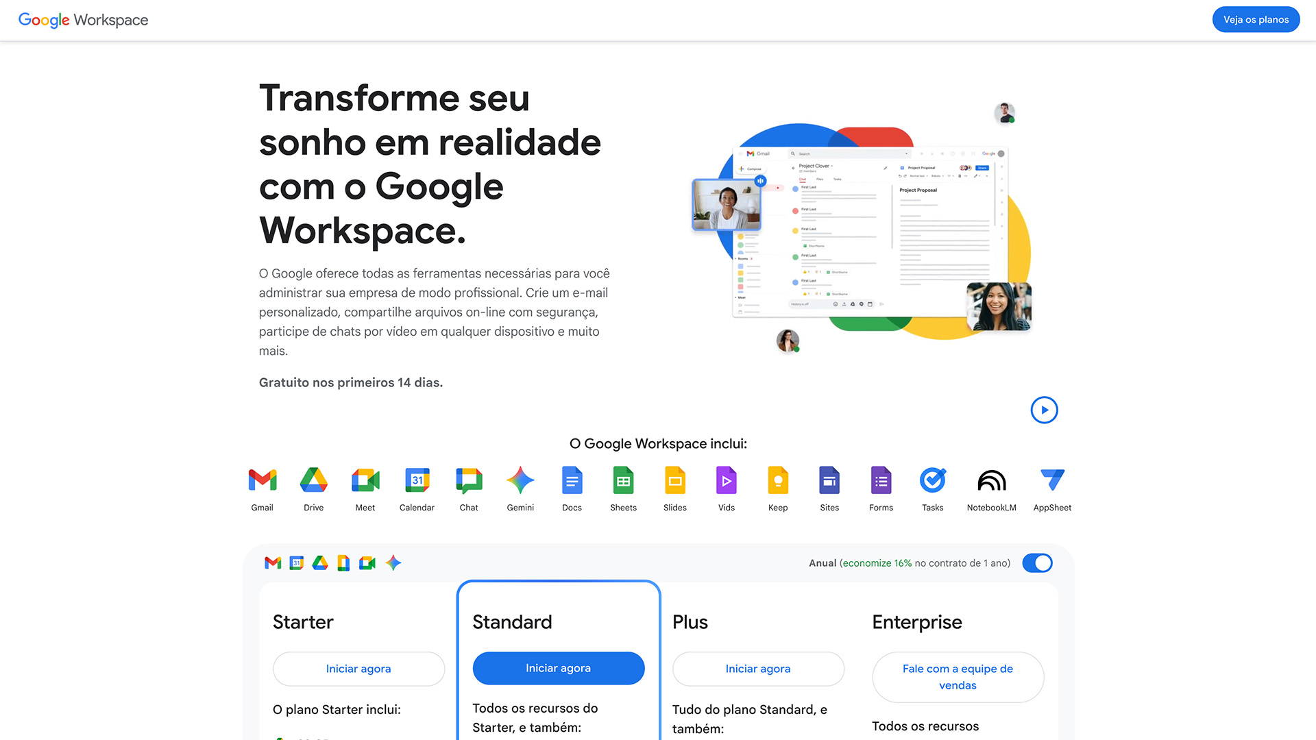 E-mail Profissional Google Workspace