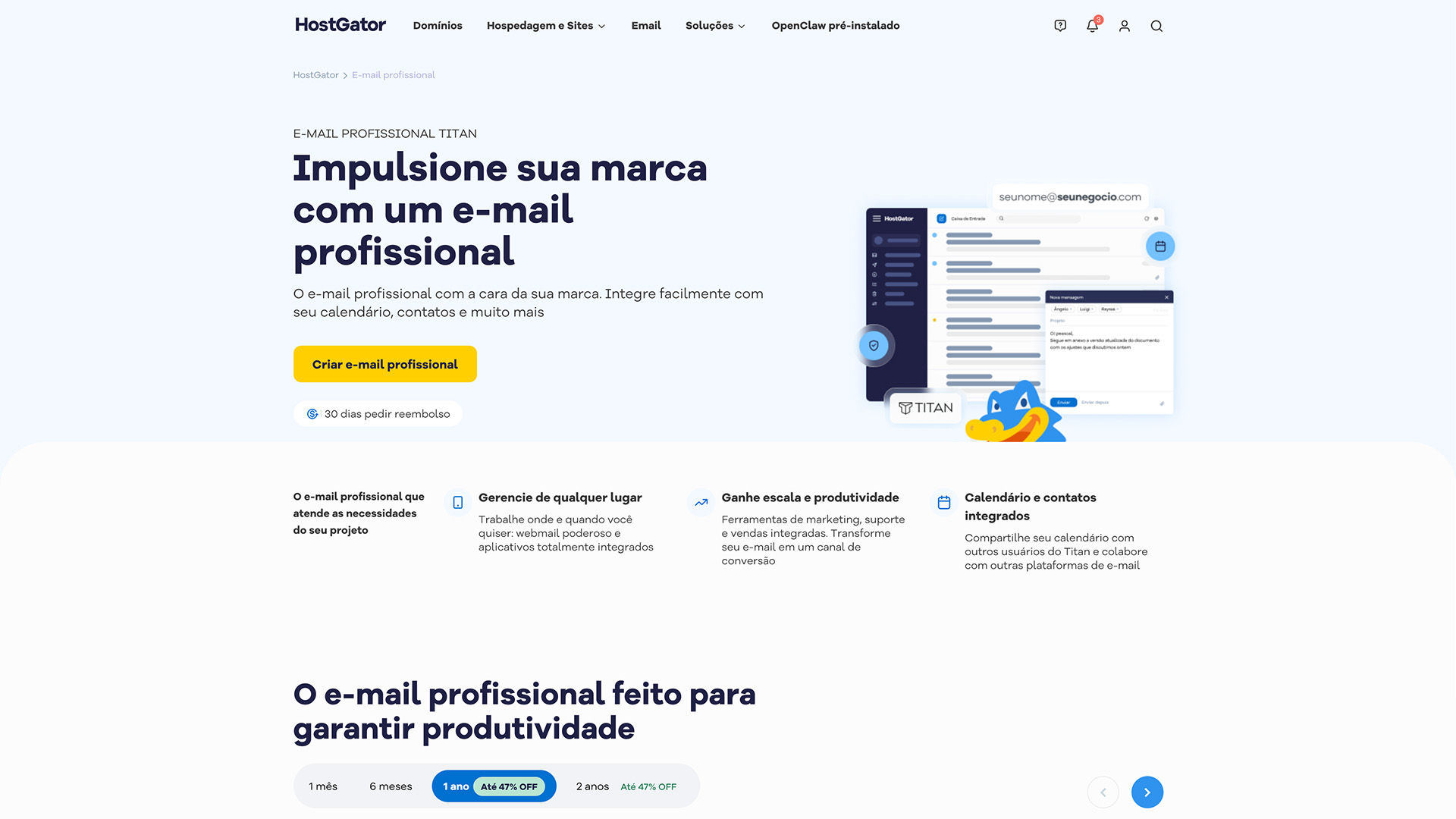 E-mail profissional HostGator