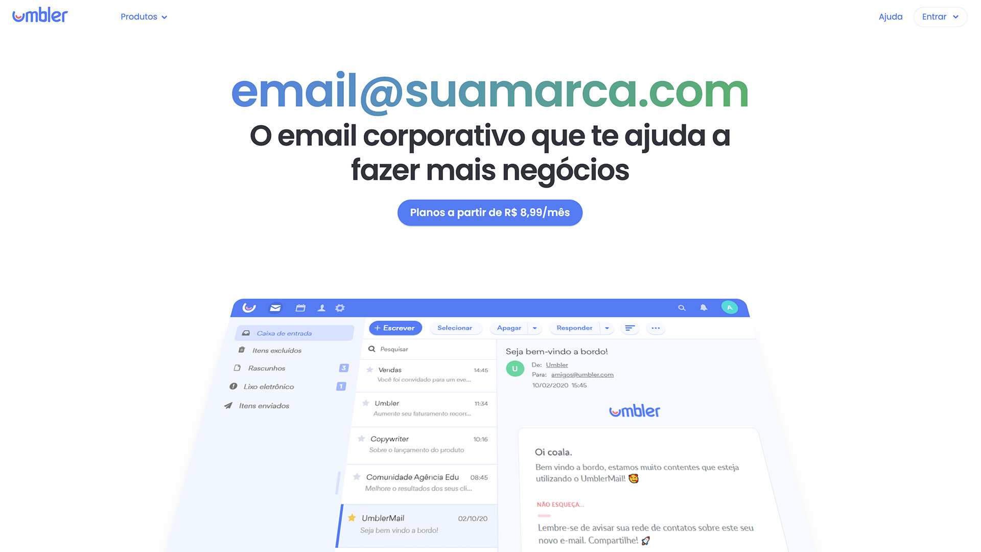 E-mail profissional Umbler