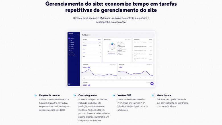 Kinsta Gerenciamento do servidor