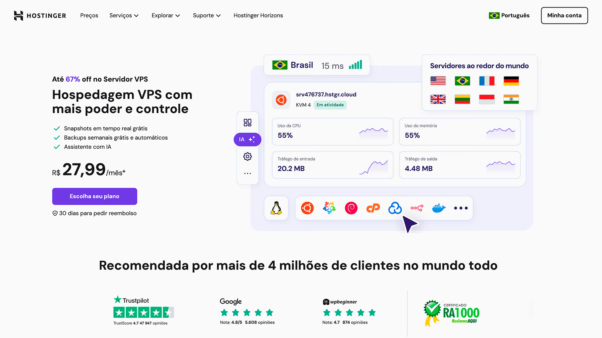 Weblink hospedagem vps