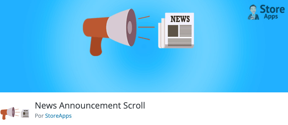 Plugin de notícia News Announcement Scroll