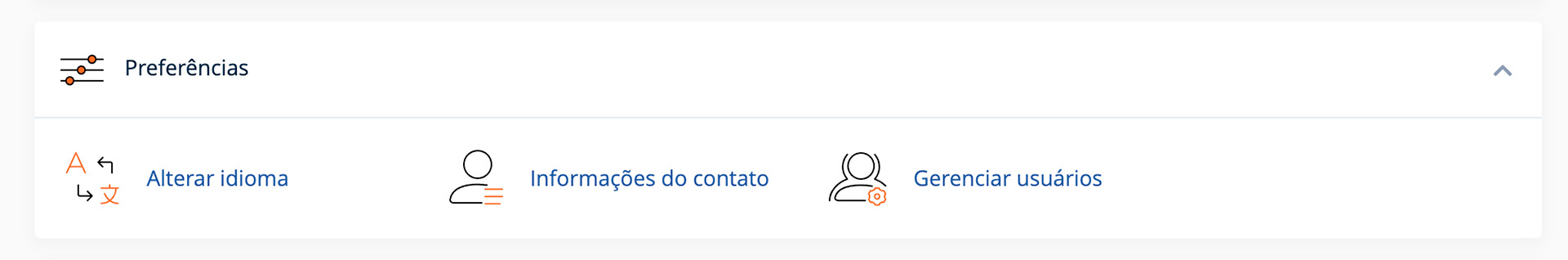 cpanel painel preferencias