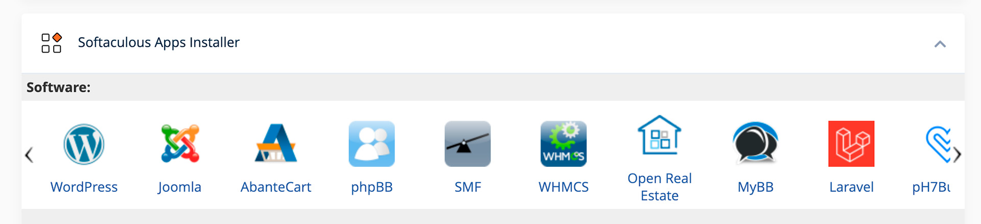 cpanel painel Softaculous Apps Installer