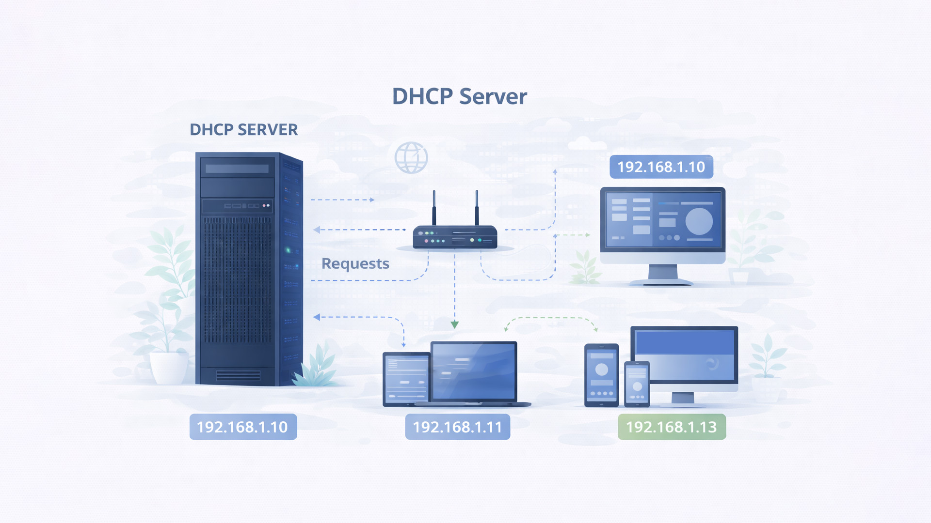 Tipos de servidores de rede DHCP
