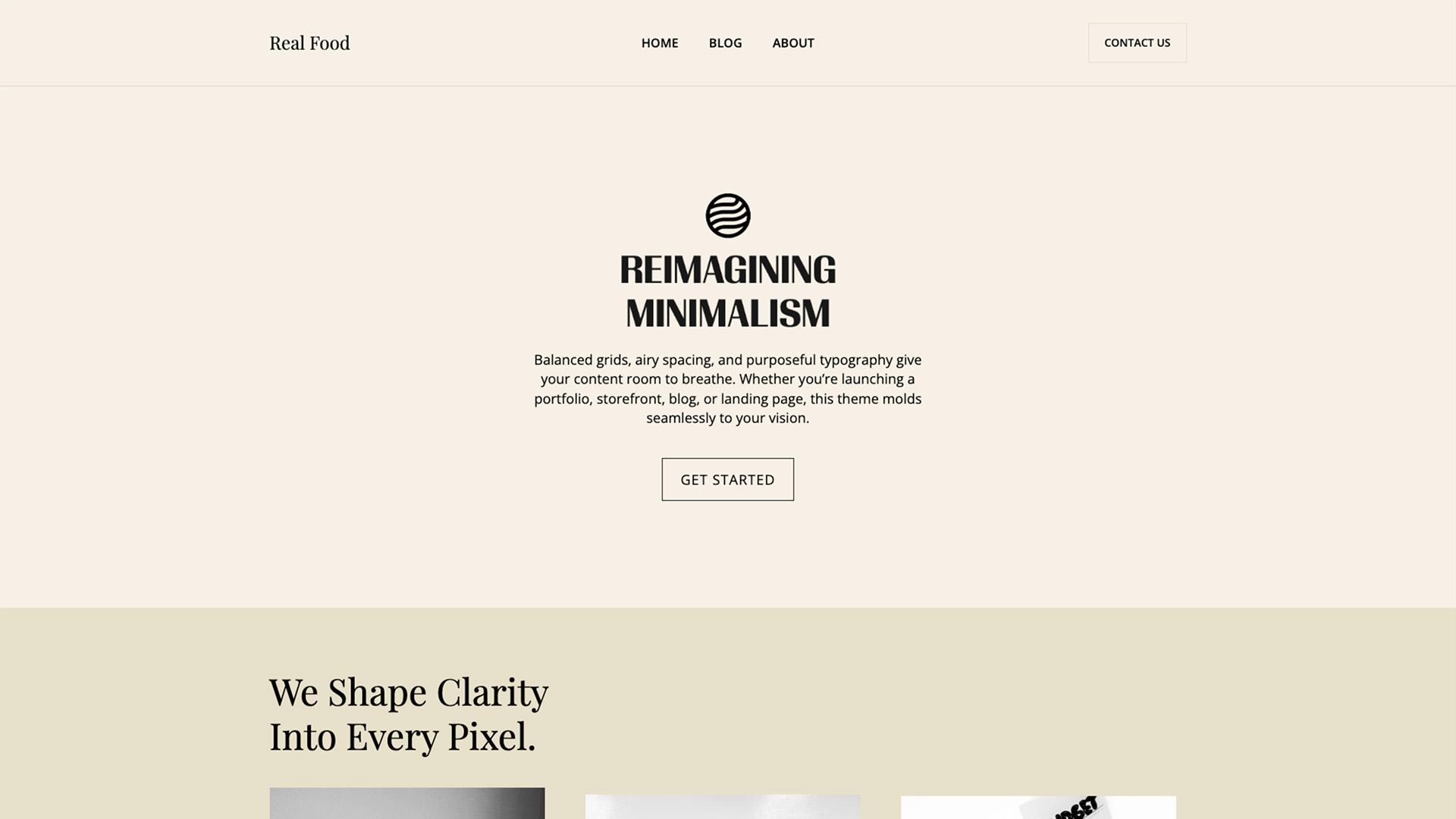 Tema WordPress Minimalista Creative Minimalist