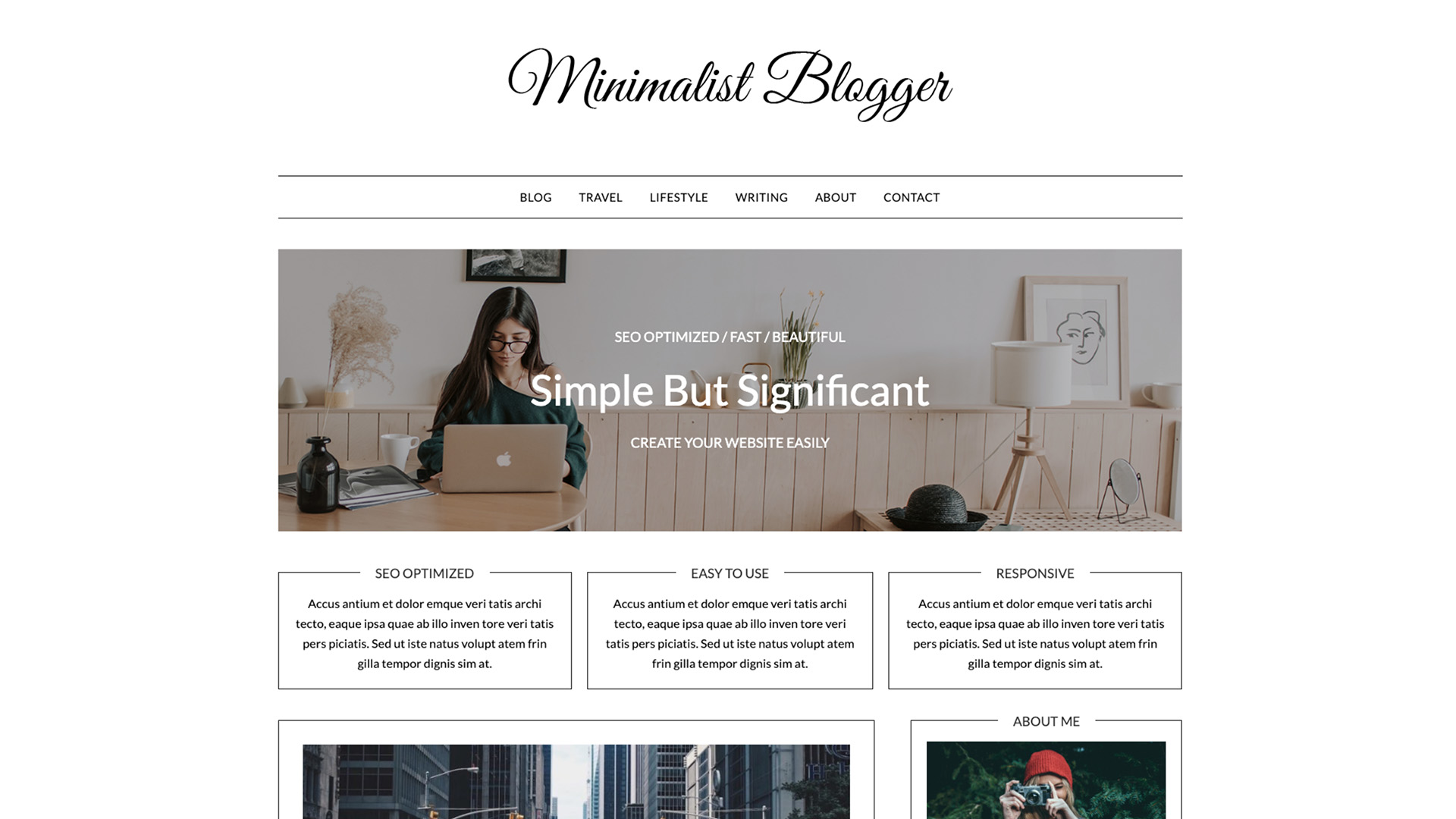 Tema WordPress My Minimalist Blog