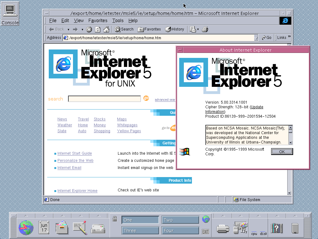 internet explorer 5