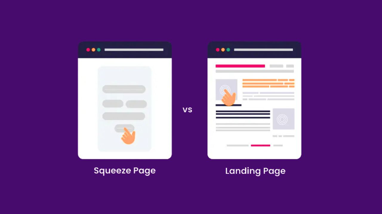 squeeze page e landing page