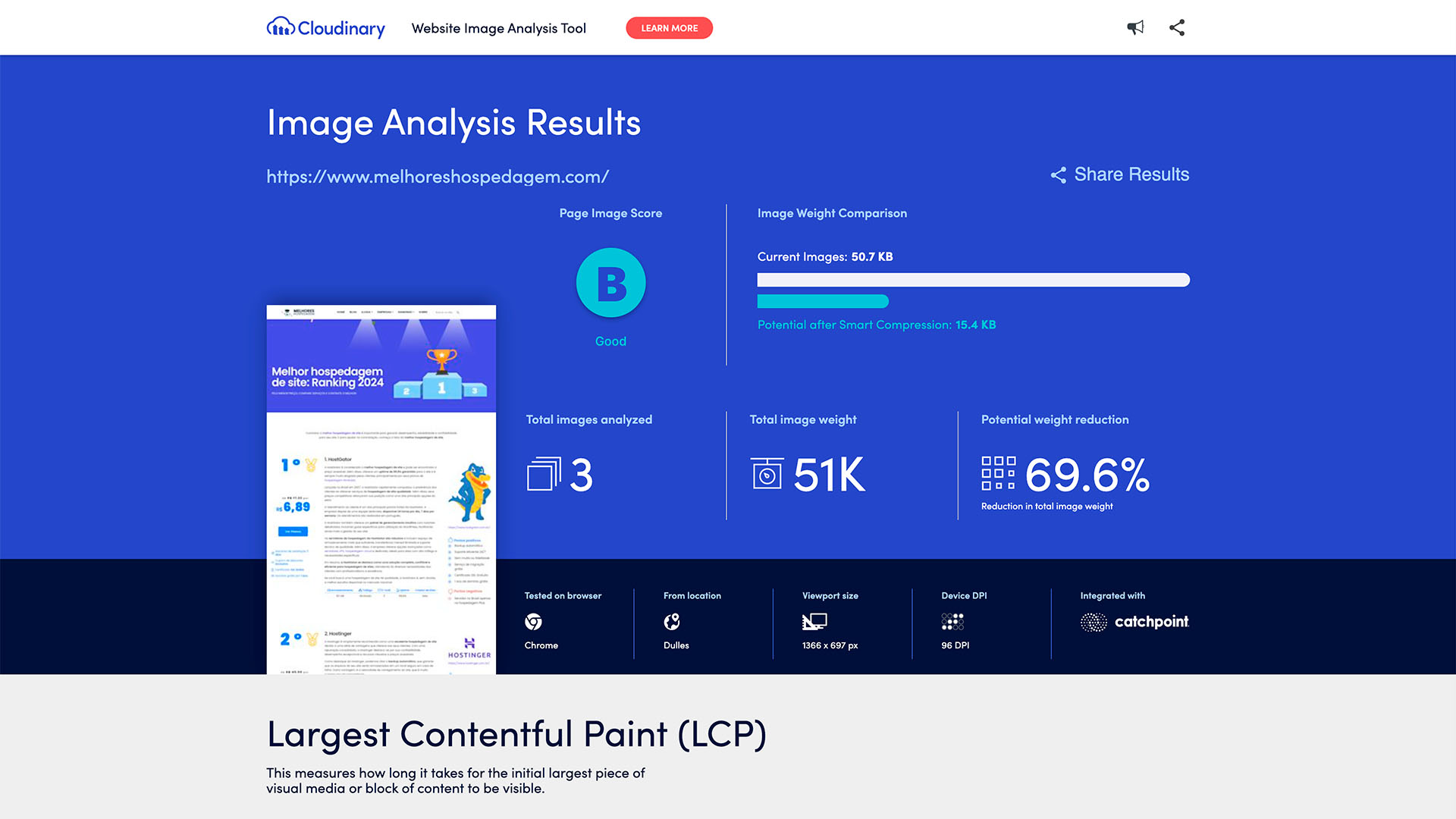 Cloudinary Image Analysis Tool