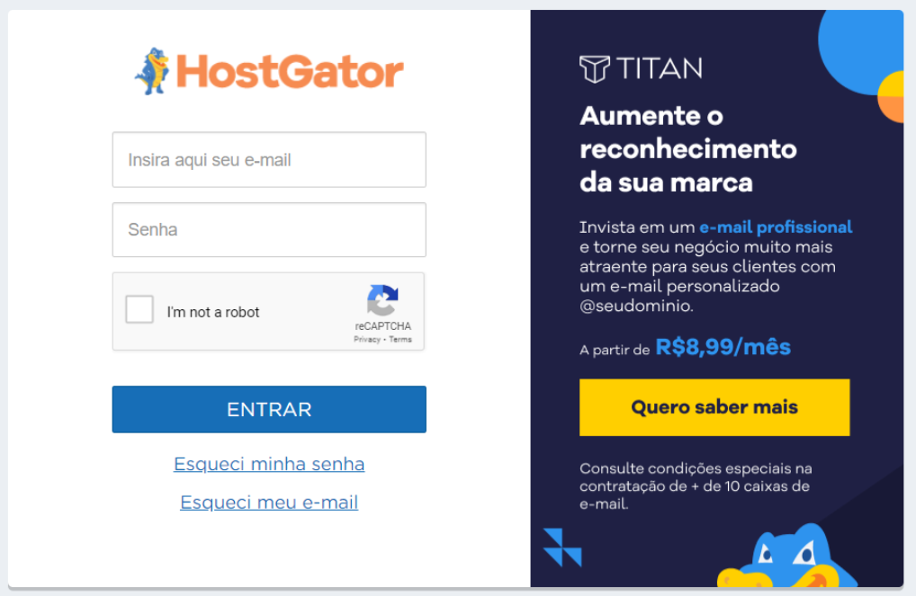 login na hostgator