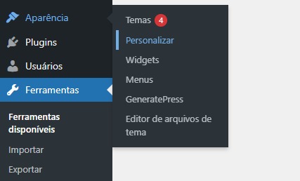 Personalizar cores wordpress