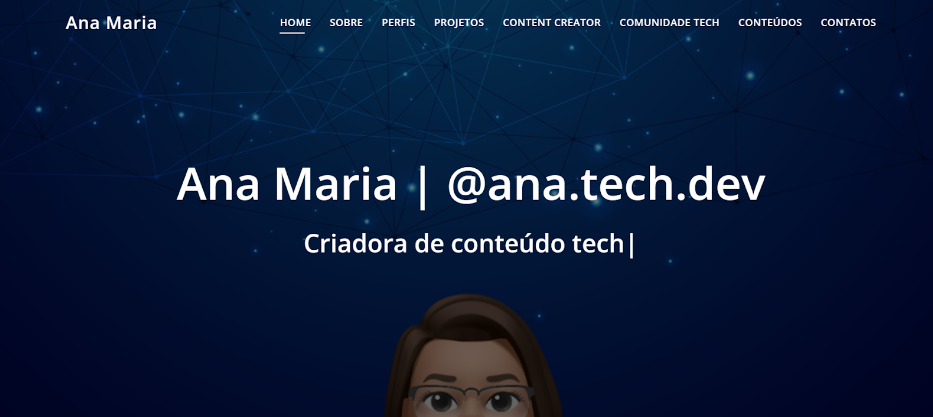 ana maria site com dominio .dev