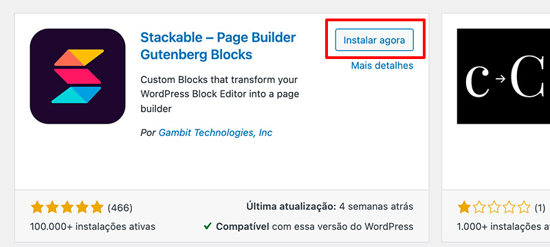 Instalar novos Padrões de Bloco WordPress