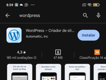 Instalar WordPress no Android