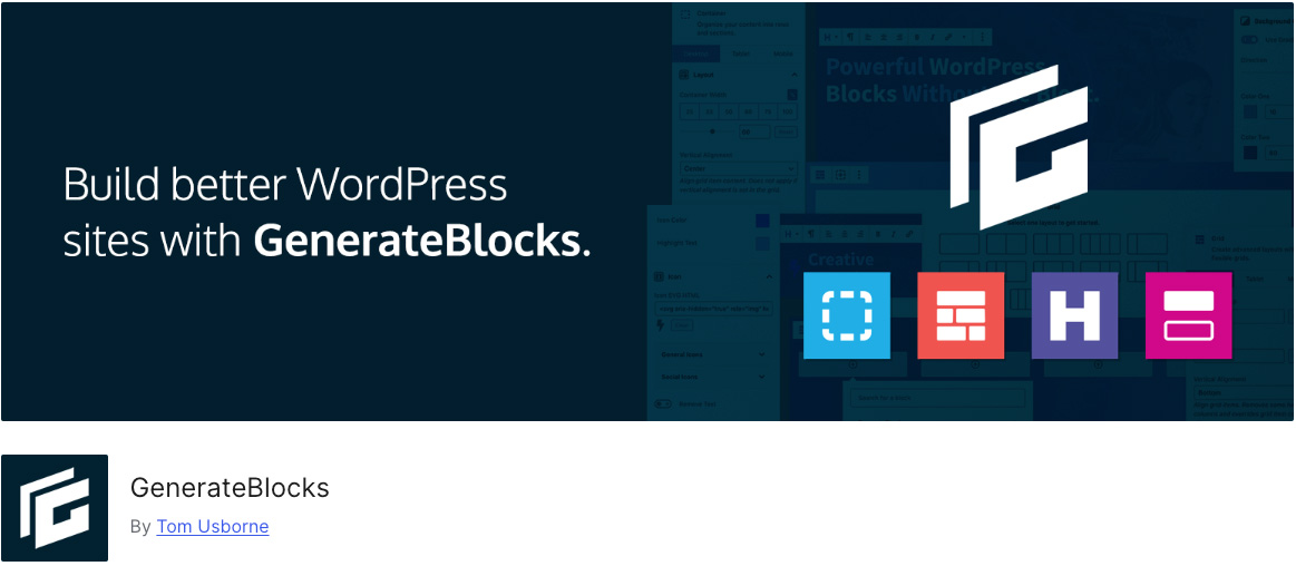 Padrões de blocos do WordPress GenerateBlocks