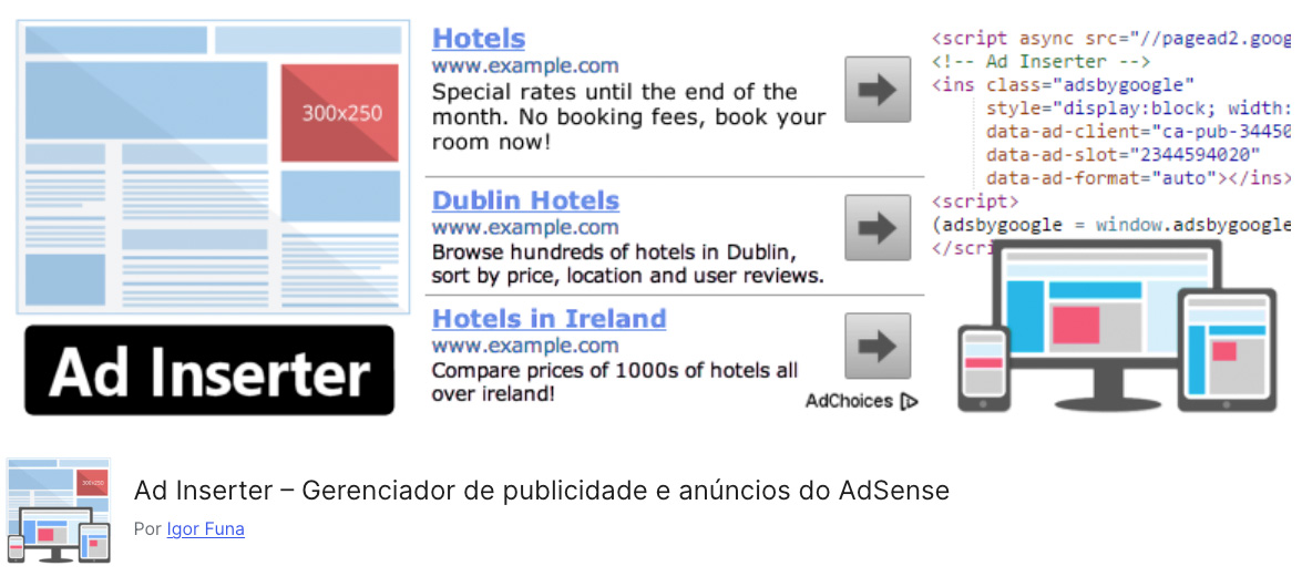 Plugin de Publicidade WordPress Ad Inserter