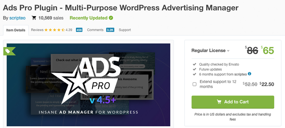 Plugin de Publicidade WordPress ADS Pro