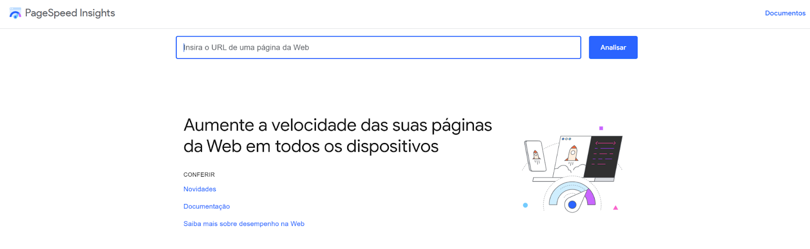 testar seu site em vários navegadores - pagespeed