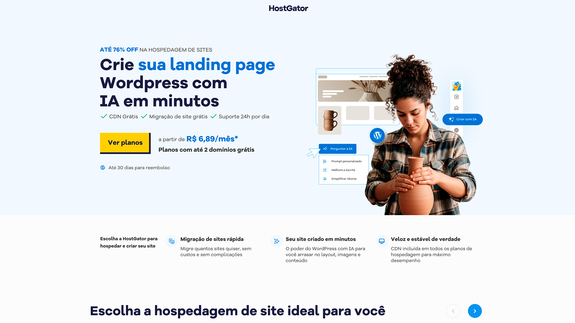 Qual é a melhor hospedagem de site?