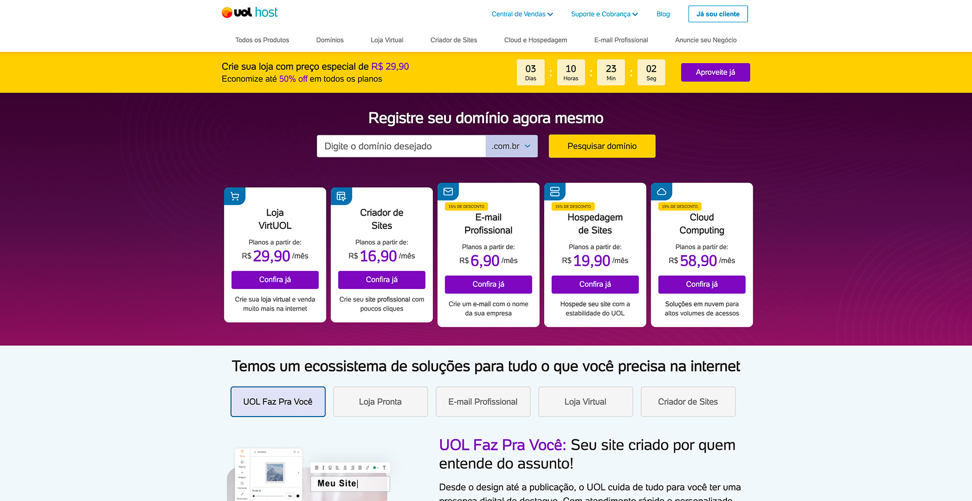 Revenda de Hospedagem UOL Host