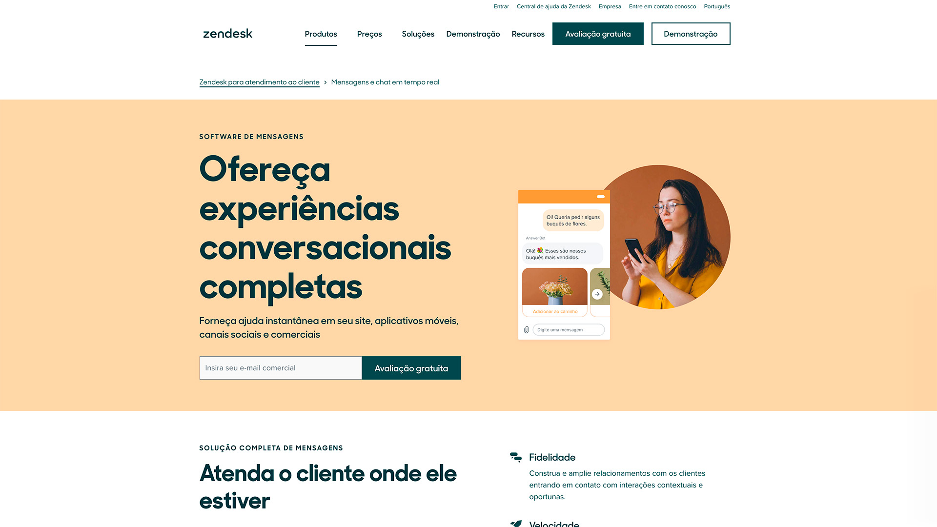 Chat Online no Site Zendesk Chat