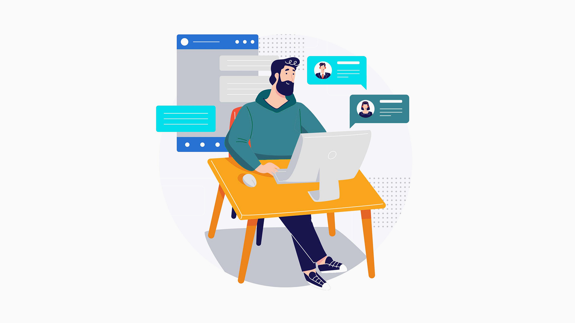 Chat online no site