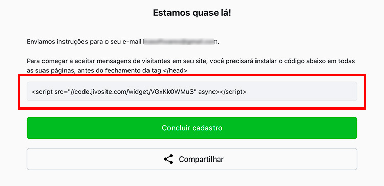 Instalando Chat Online no Site
