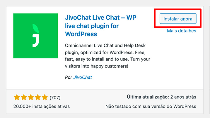 Instalar plugin de chat