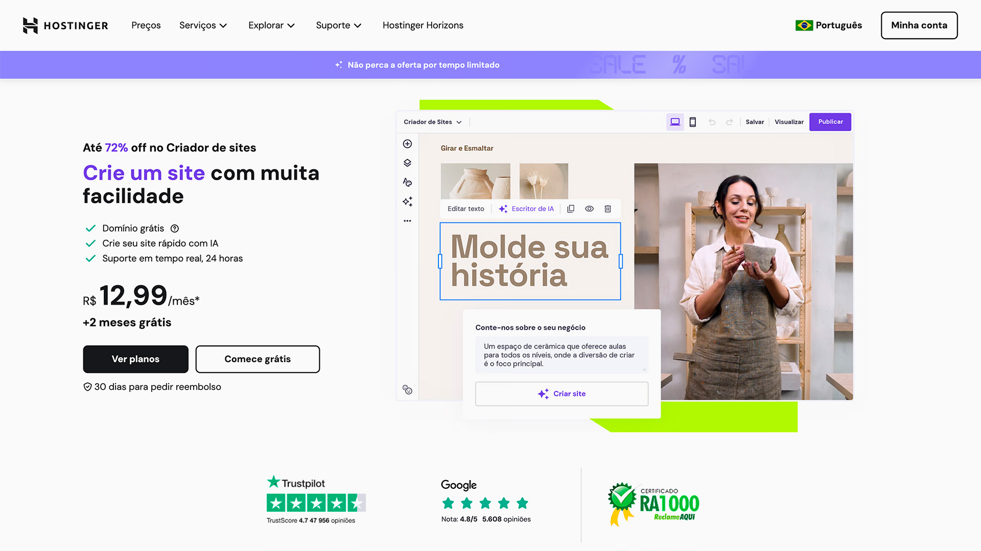 criador de sites