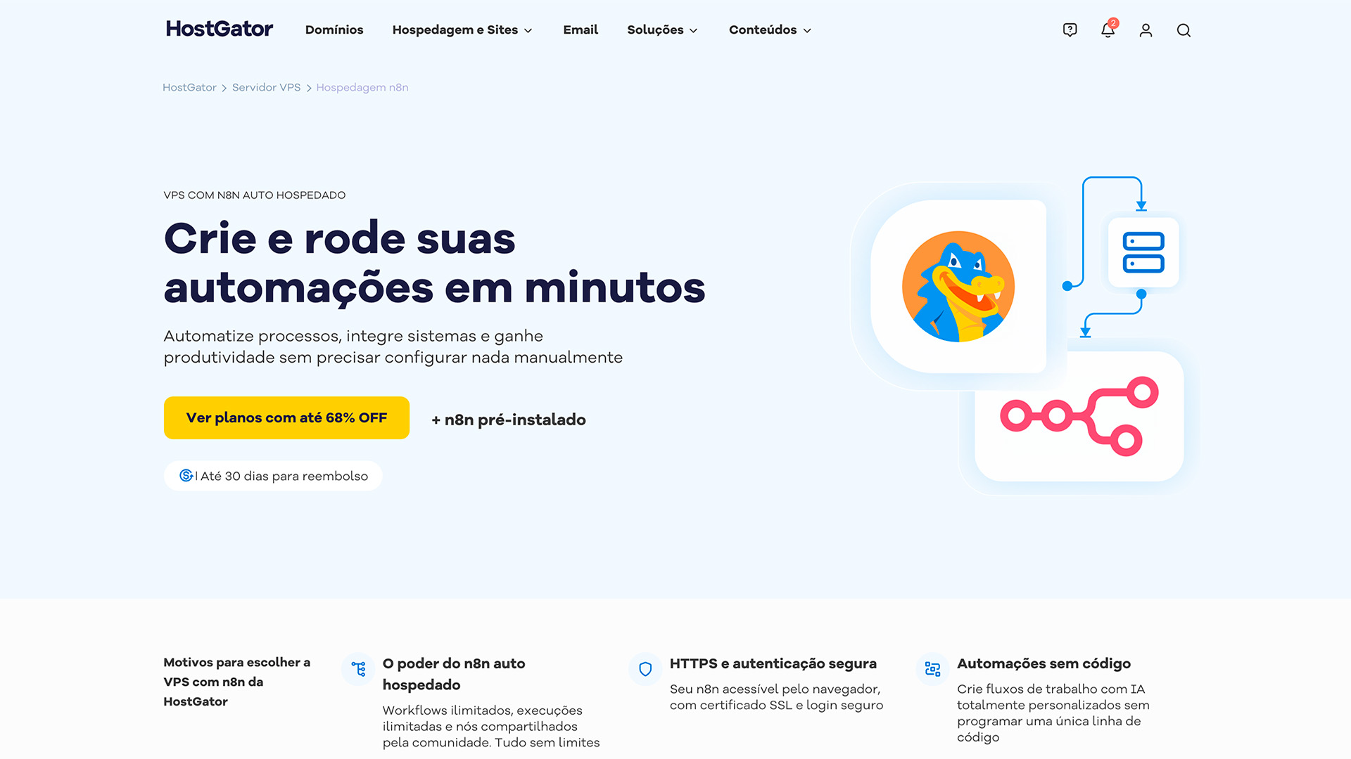 Servidor n8n HostGator