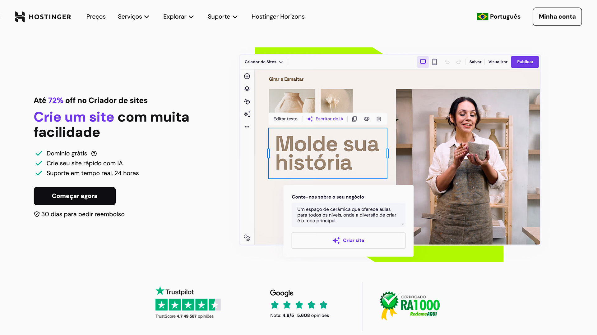 criador de sites