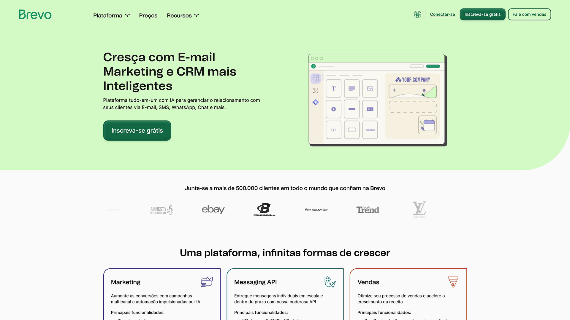 Melhor Email Marketing Brevo