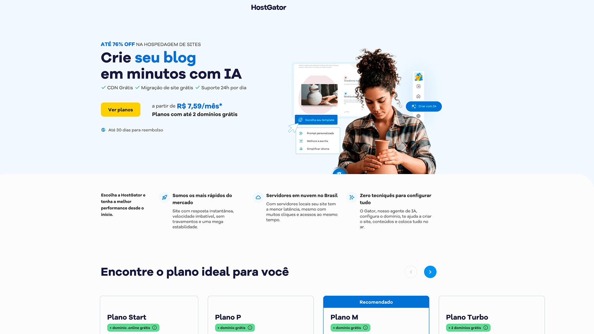 Melhor hospedagem de site