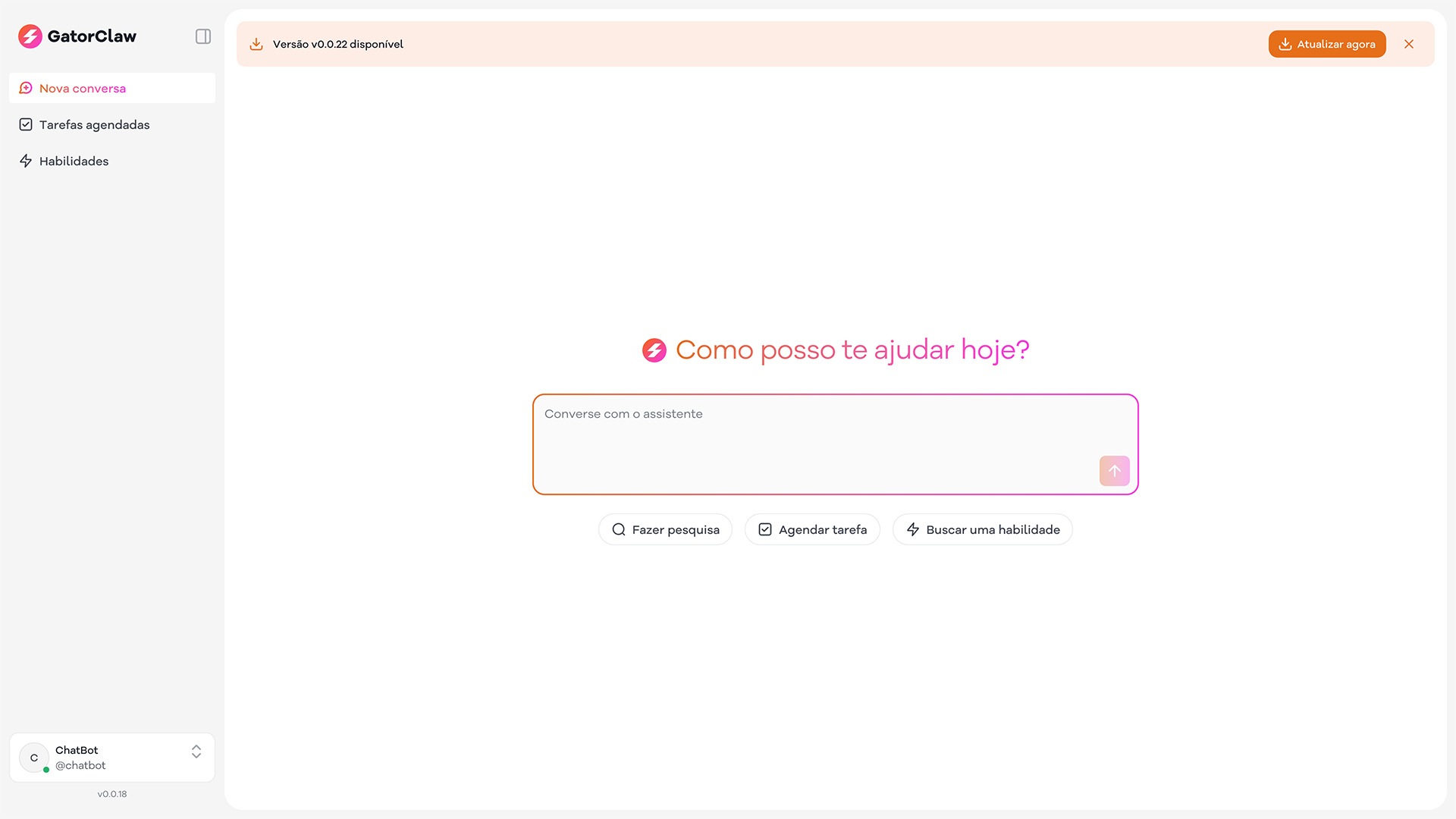 Como criar um agente de IA usando o GatorClaw
