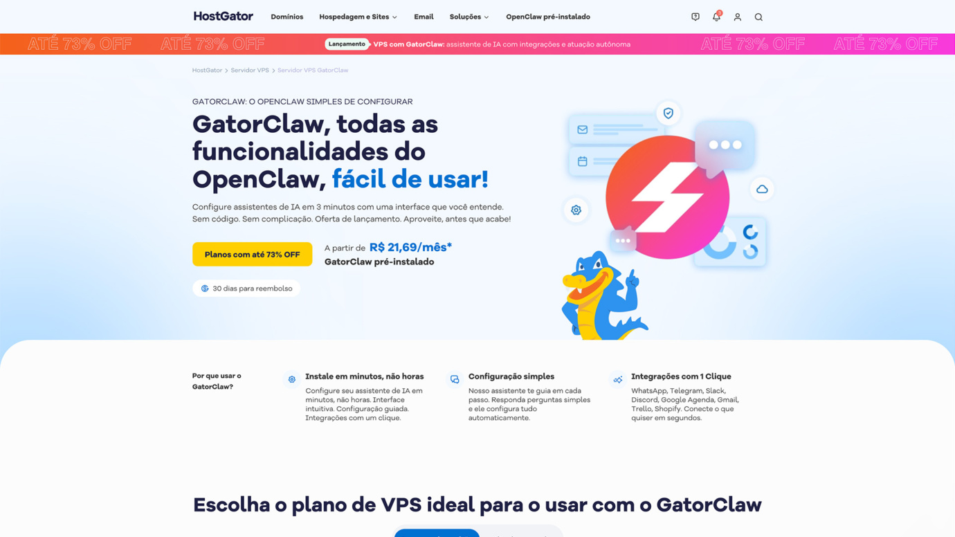 O que é GatorClaw? Veja como usar a ferramenta da HostGator