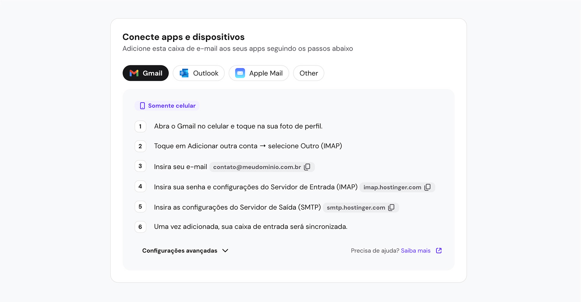 Como Configurar Email Profissional Hostinger 014