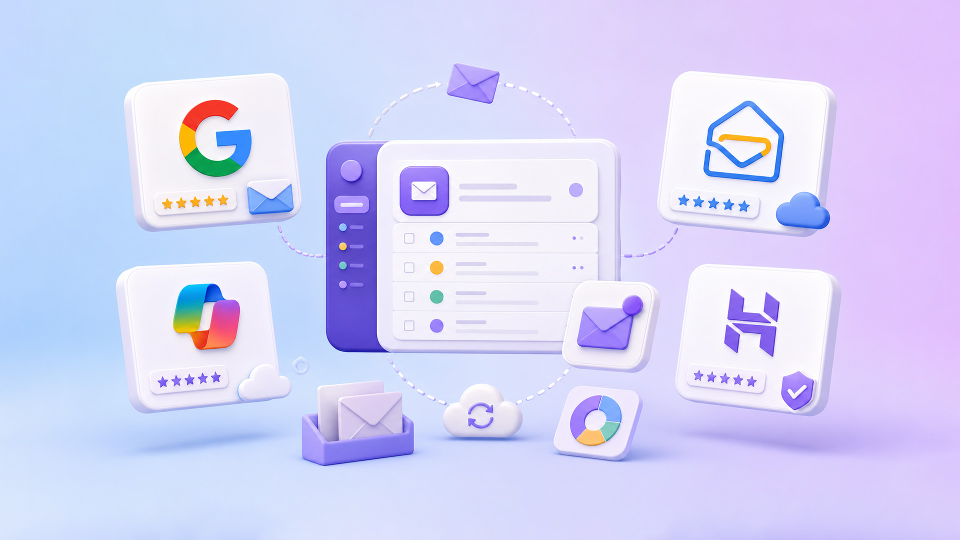 Comparativo Hostinger Email, Google Workspace, Microsoft 365 e Zoho Mail