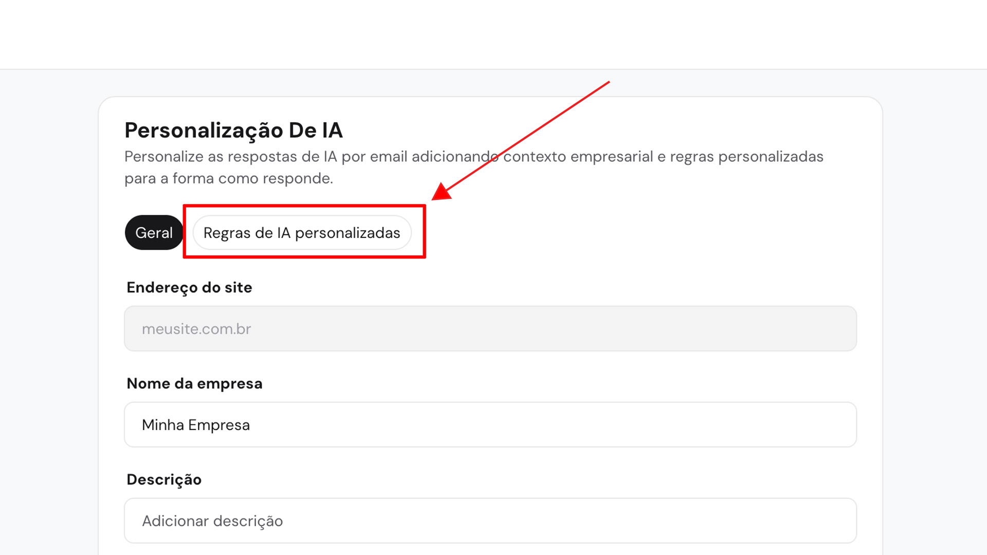 Configurar IA Email Profissional Comercial Hostinger