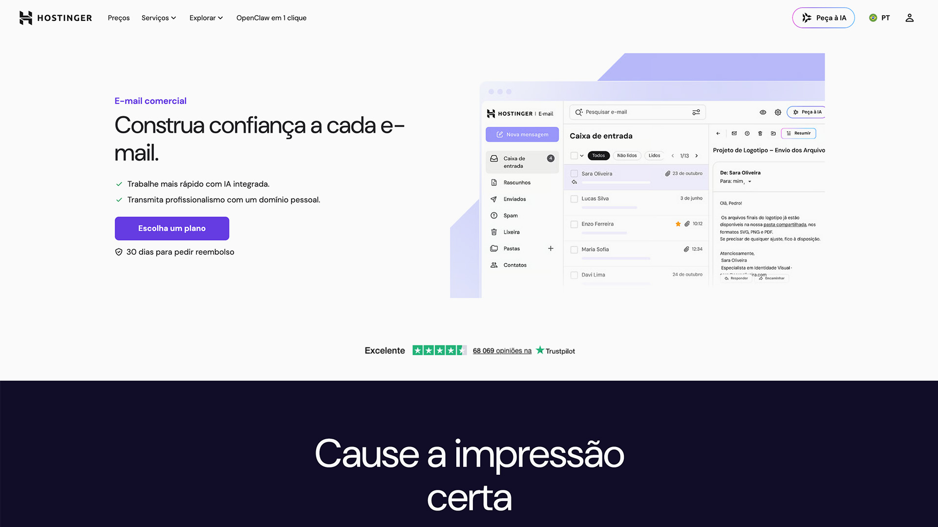 Hostinger Email Comercial