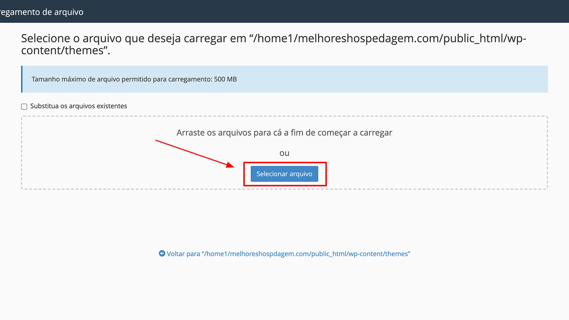 Instalar Tema WordPress via cPanel