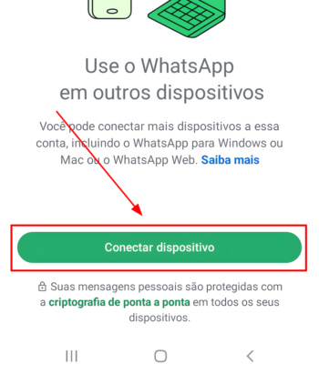 Conectar WhatsApp no Celular