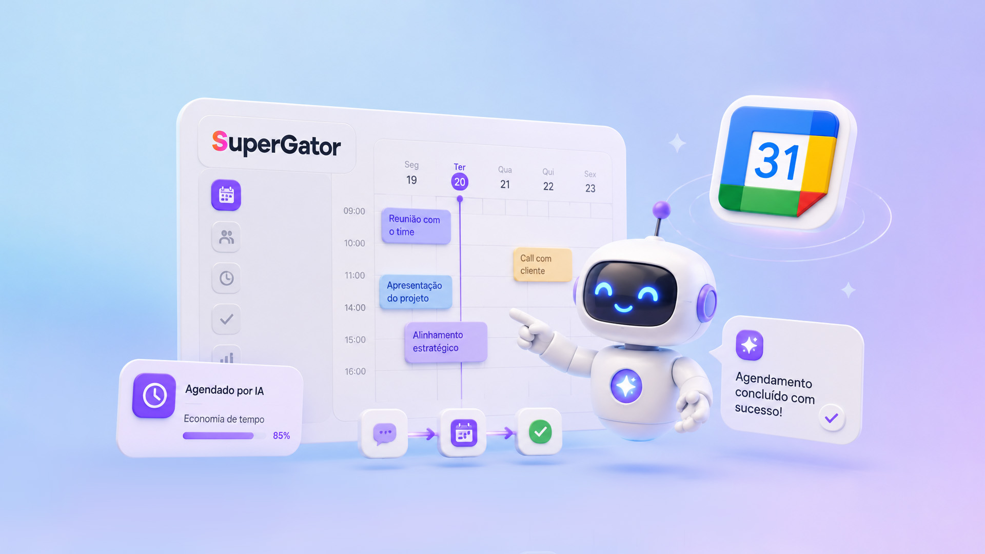 SuperGator Agendamento Automático com IA