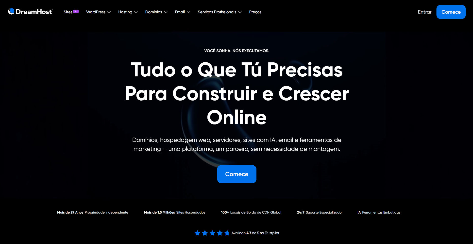 Hospedagem de SIte DreamHost