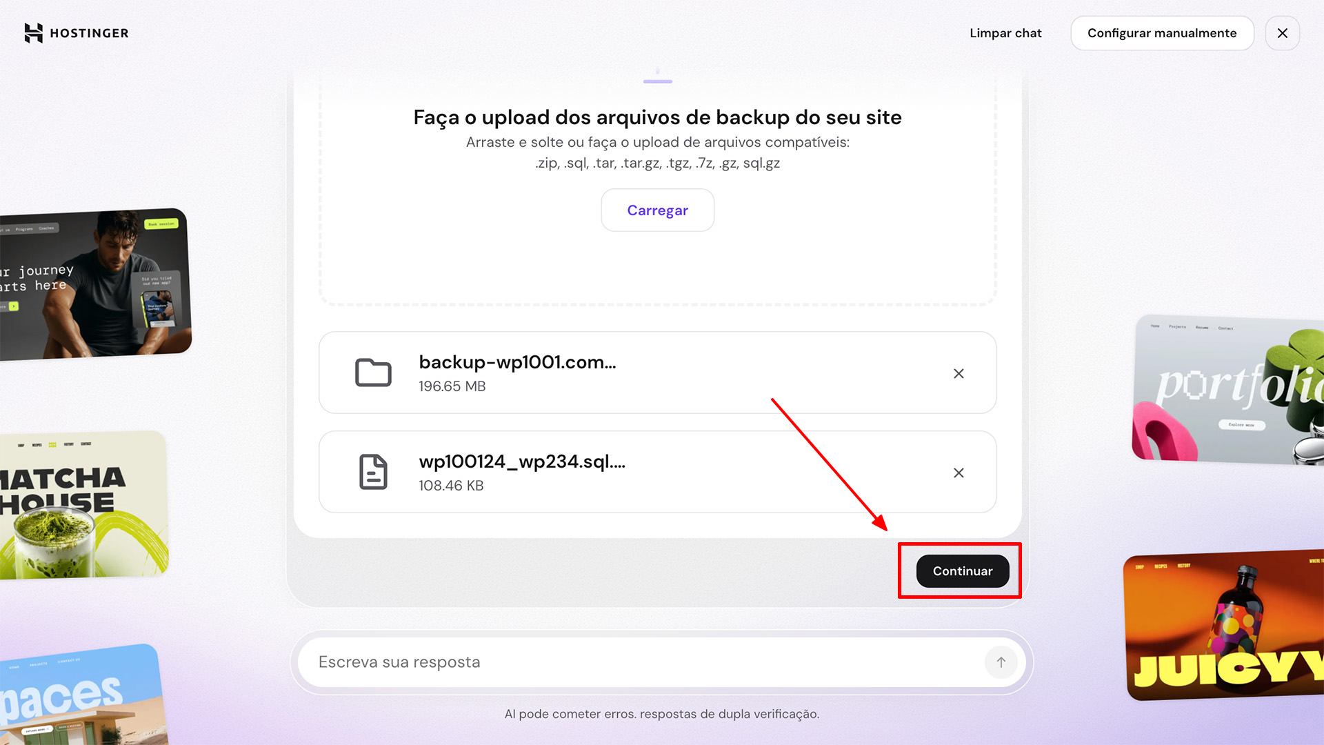 Migrar Site Para Hostinger 0010